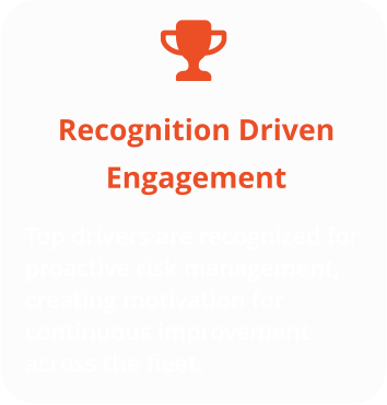 Recognition Driven Engagement Top drivers are recognized for proactive risk management, creating motivation for continuous improvement across the fleet.