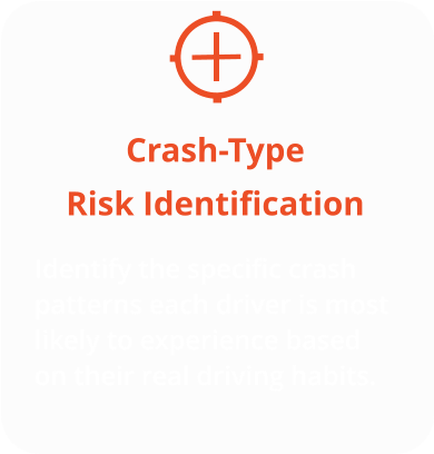 Crash-Type Risk Identification  Identify the specific crash patterns each driver is most likely to experience based on their real driving habits.
