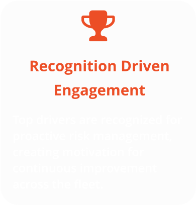 Recognition Driven Engagement Top drivers are recognized for proactive risk management, creating motivation for continuous improvement across the fleet.